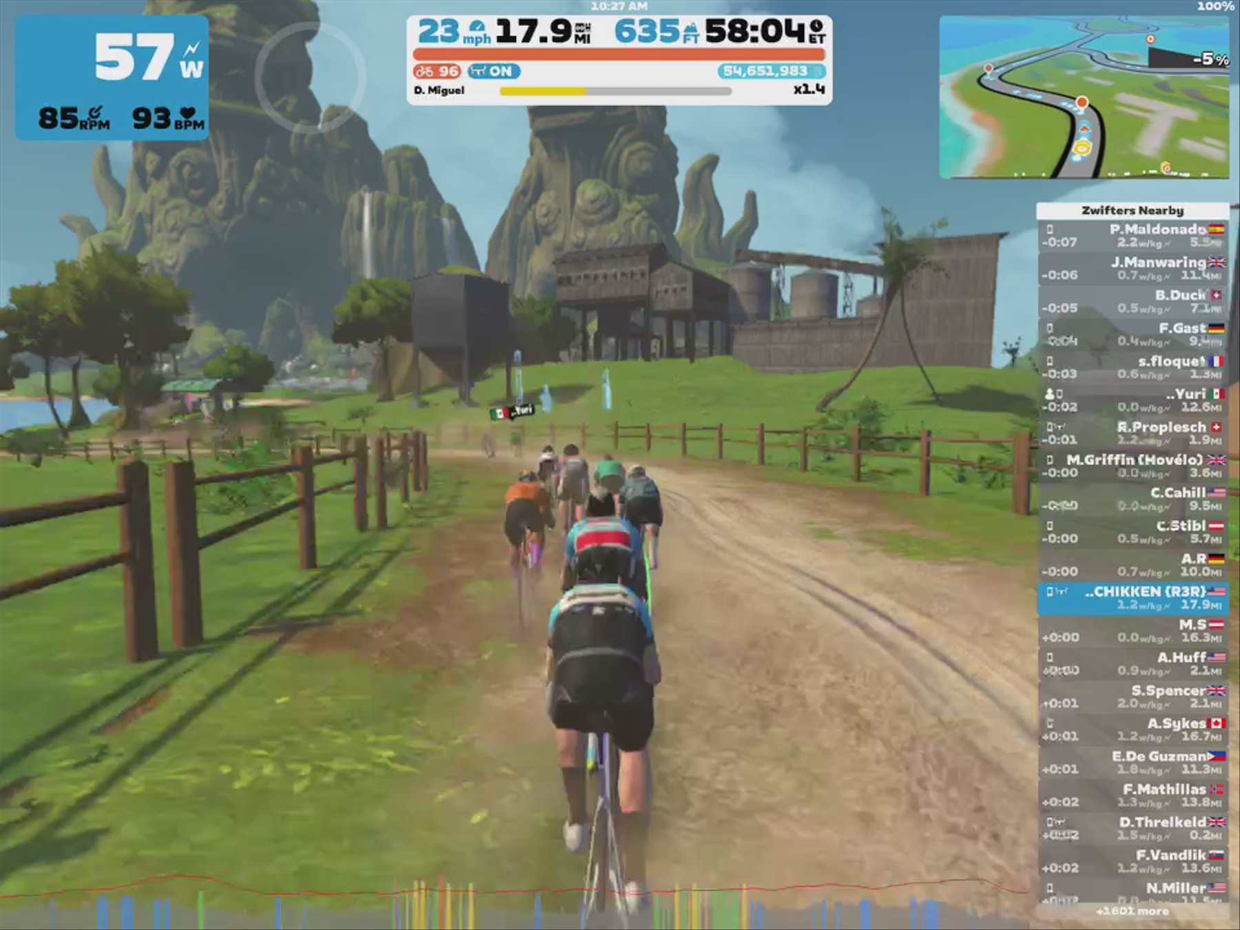 Zwift - Pacer Group Ride: Island Hopper in Makuri Islands with Miguel