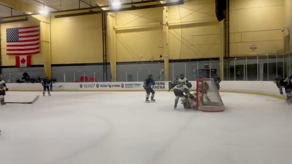 Bryson Pence's Impressive Second Effort Goal | Lakewood Ice Dogs 14U AA