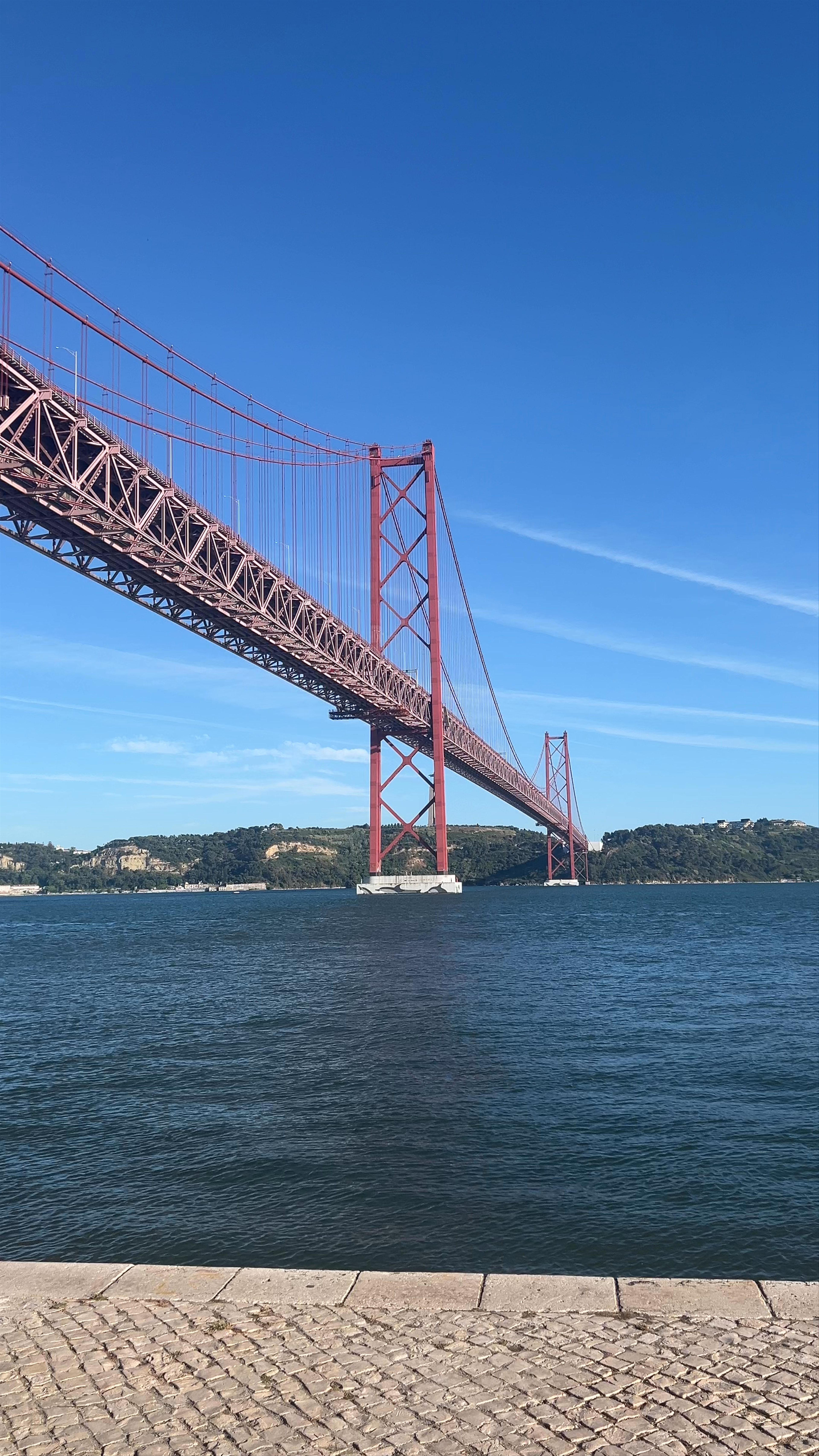 Stunning Views of Ponte 25 de Abril from Praça de Portagem, Almada