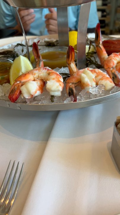Del Frisco's Double Eagle Steakhouse - Seafood tower - New American Near Me - Plano, Texas