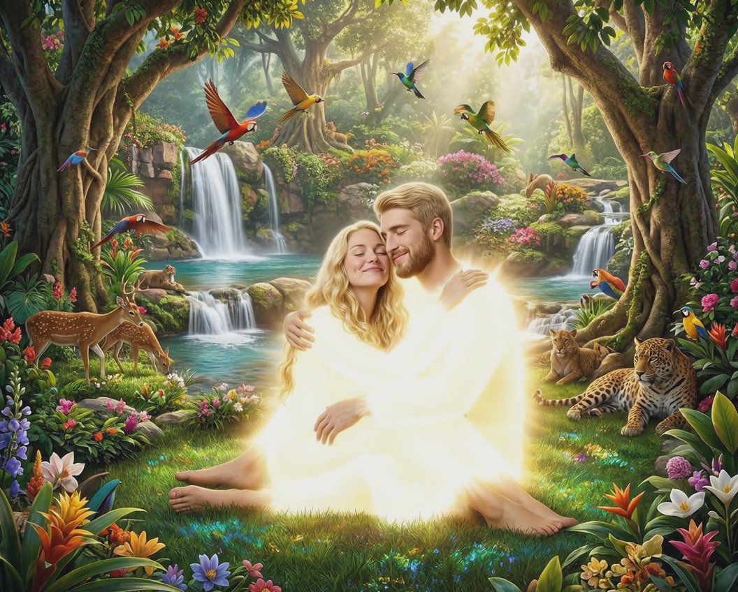 Ethereal Harmony in the Garden of Eden