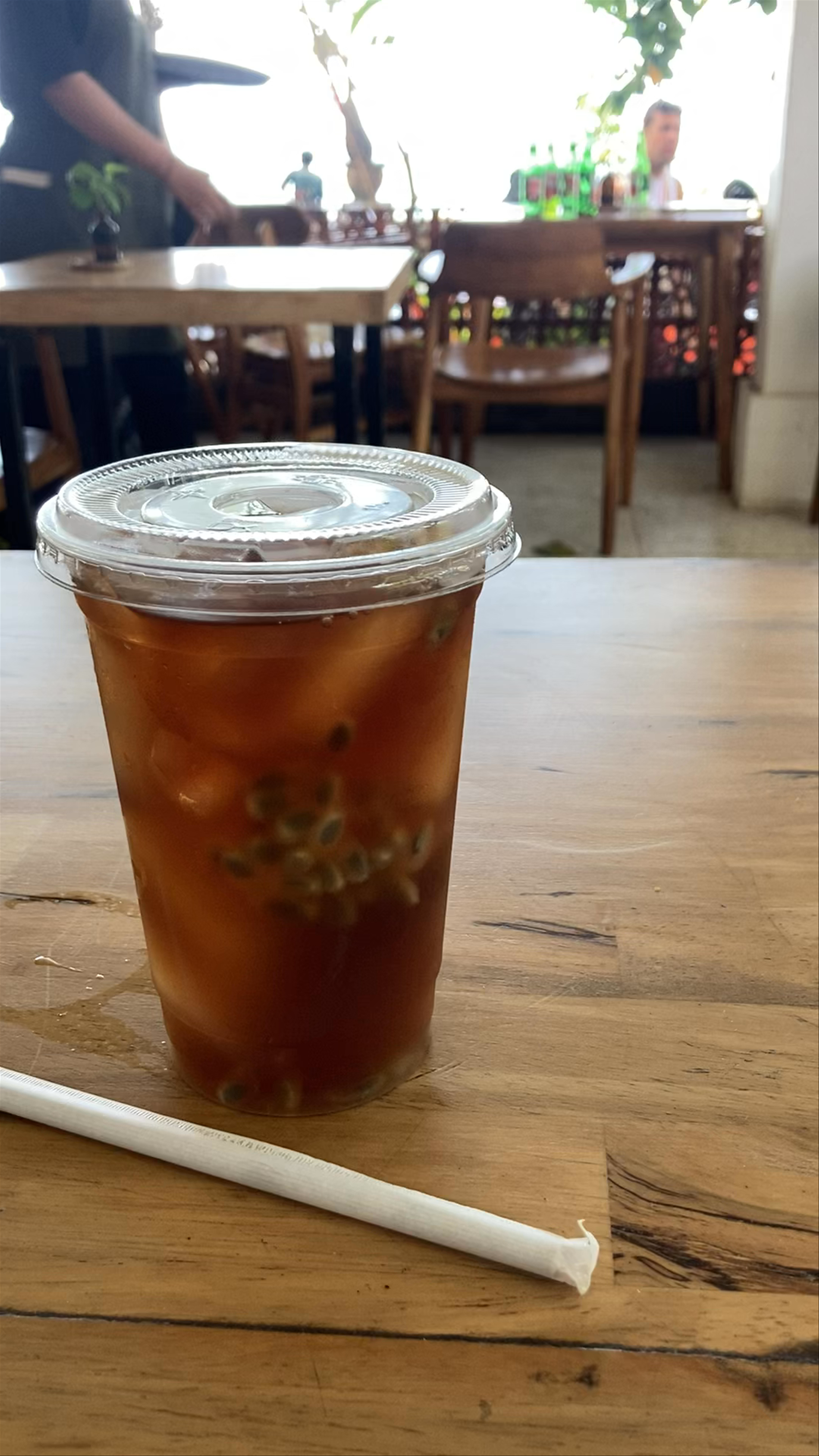 Refreshing Iced Passionfruit Tea at Sagarra Sanur Cafe, Bali