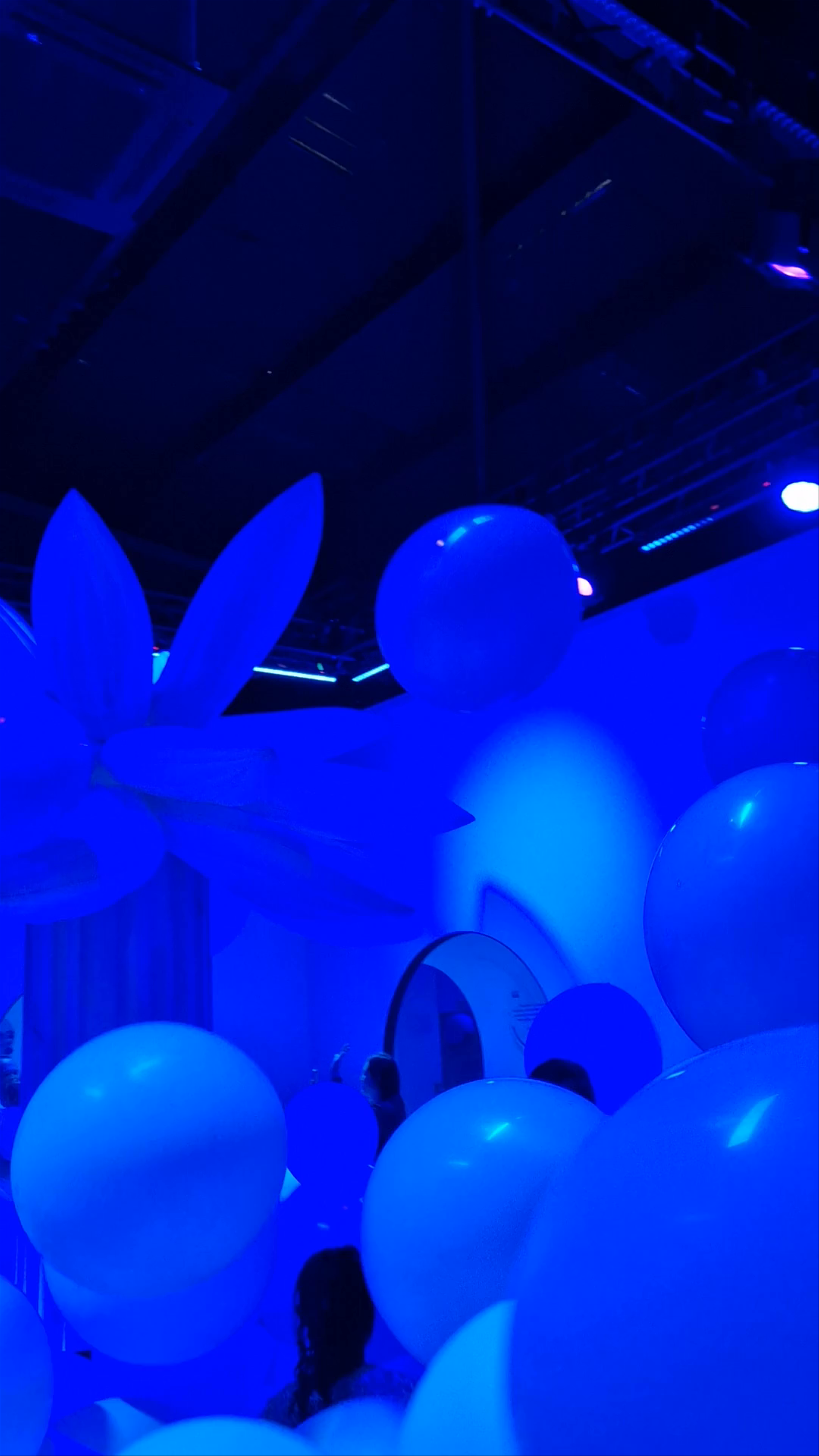 Immersive Blue Balloon Experience at Bubble Planet London