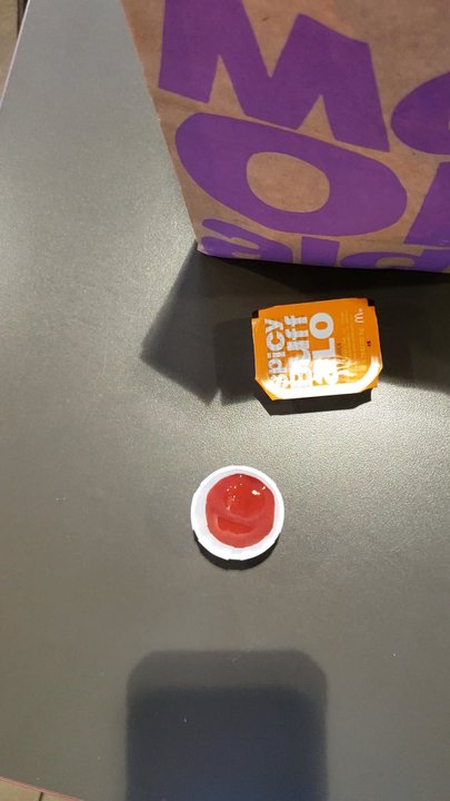 McDonald's - Inside view of to go bag. - Fast Food Near Me - Riverside, California