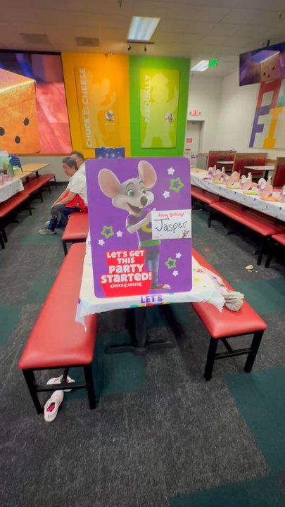 Chuck E. Cheese - My son birthday party - Pizza Near Me - Placentia, California