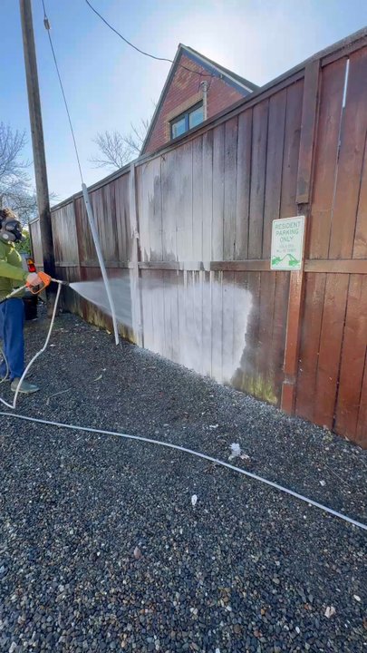 Seattle Suds - This fence needed some serious help - Seattle Suds to the rescue! - Pressure Washers Near Me - Seattle, Washington