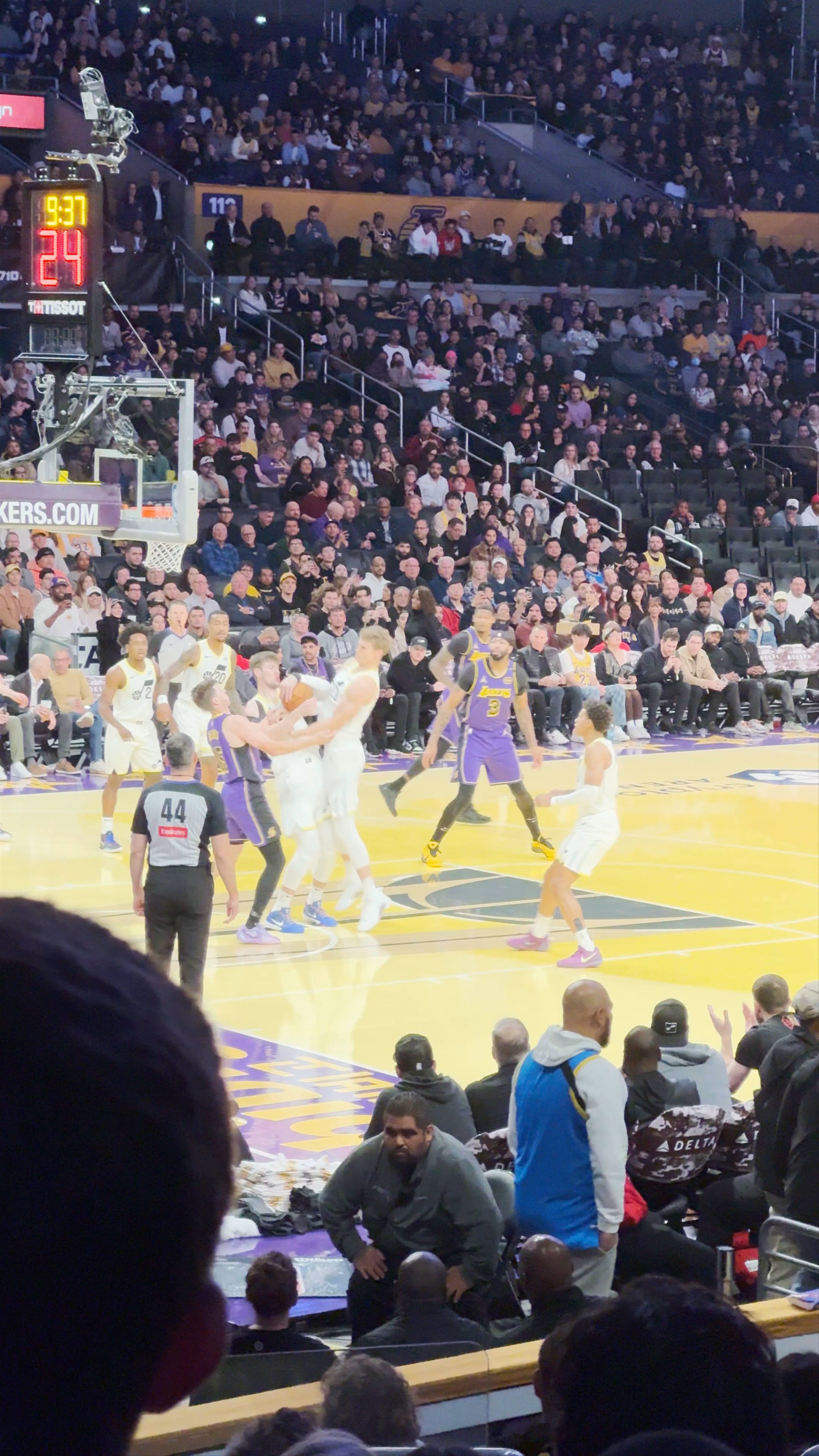 Electric NBA Basketball Game at Crypto.com Arena, Los Angeles