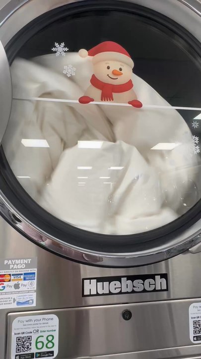 Bubbles LaundryRoom - It's so soothing to watch it spinning..... - Laundromat Near Me - Cypress, California