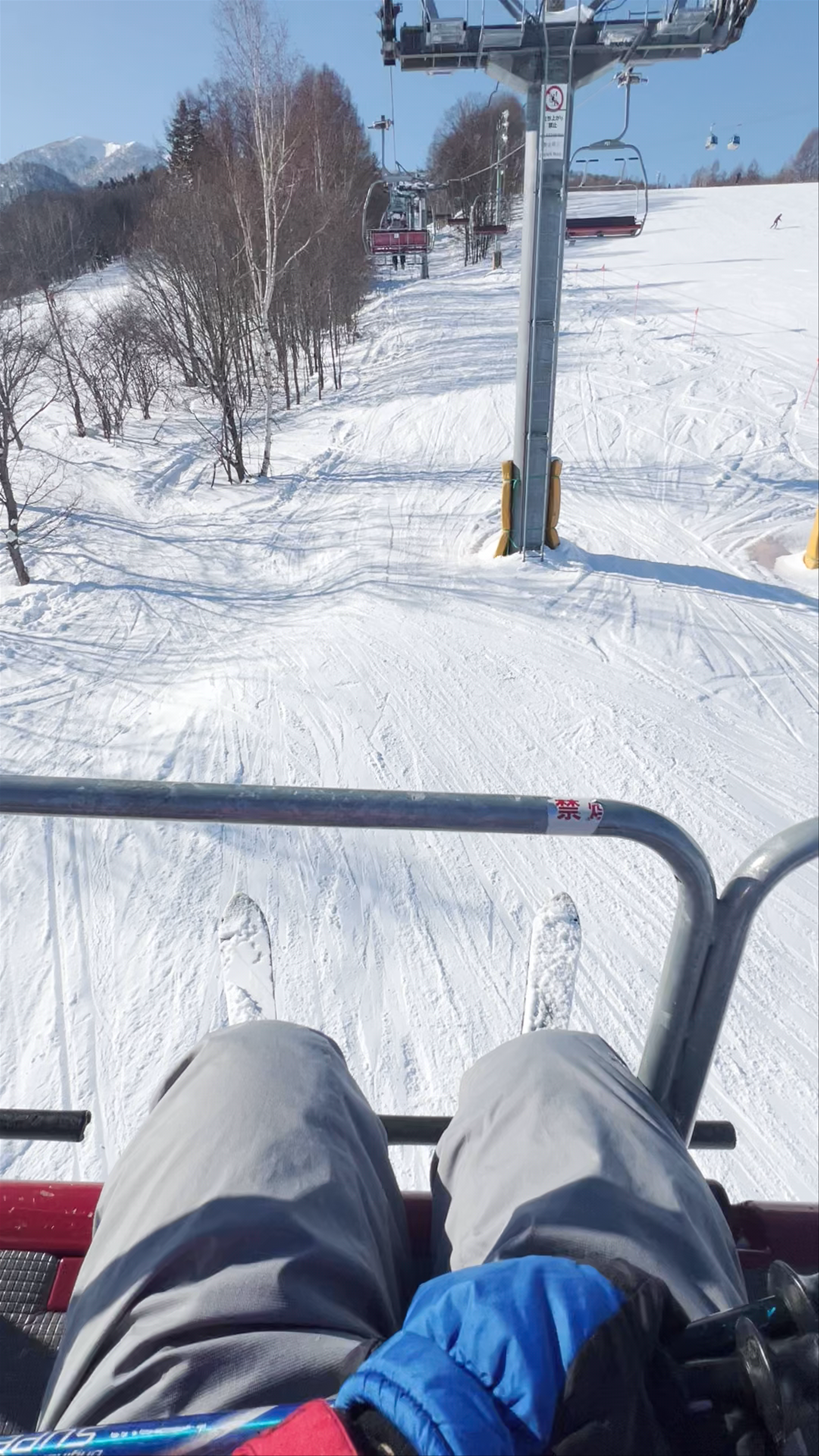 Ski Lift Ride and Powder Runs at Furano Ski Resort, Hokkaido, Japan