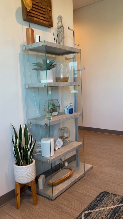 Le Eye Spa - The beautiful waiting room with comfortable seats + refreshments - Optometrists Near Me - Las Vegas, Nevada