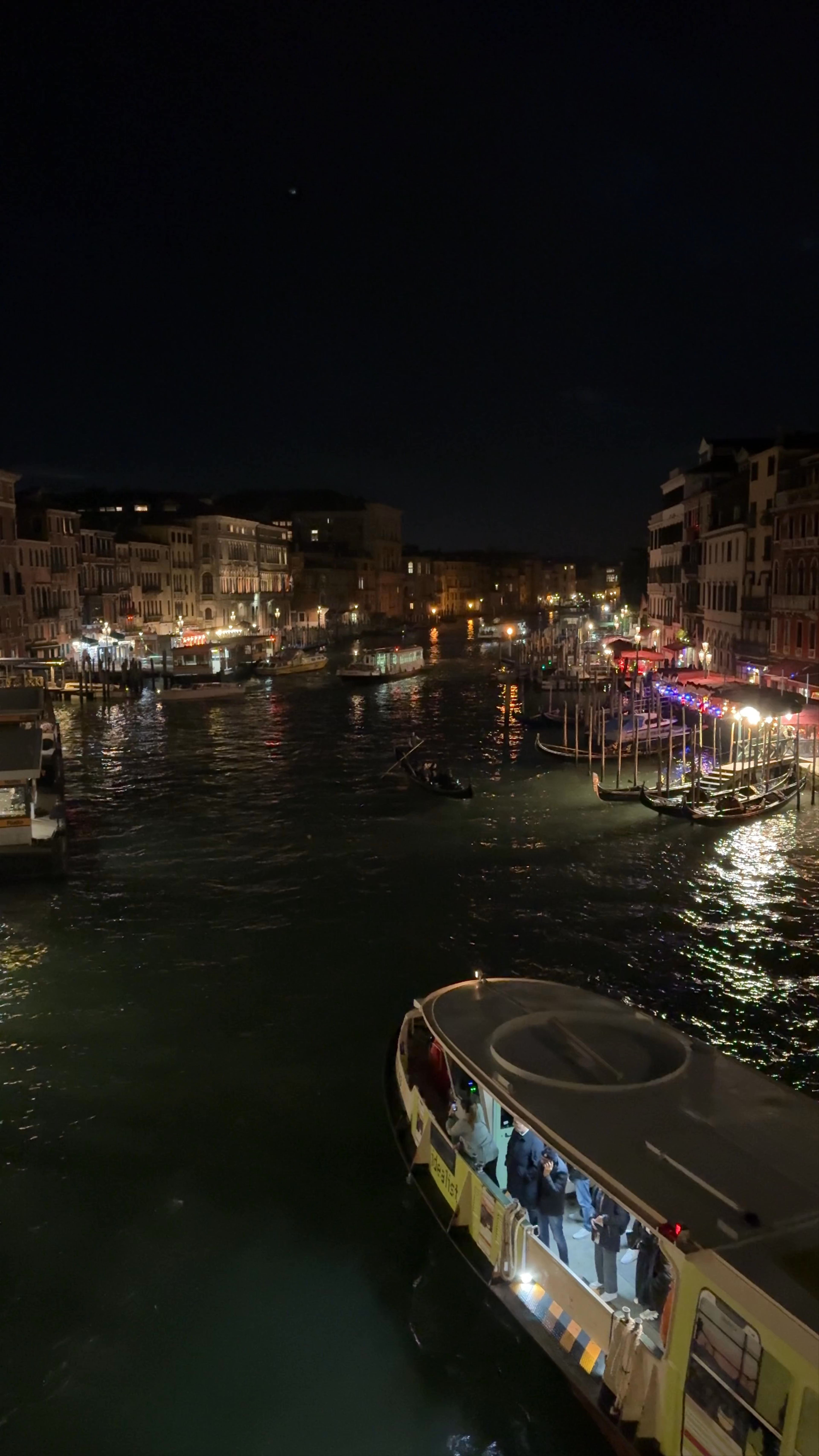 Enchanting Nighttime View from Ponte dell'Accademia, Venice