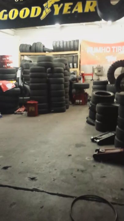 Burbank Tire Spot - Tim @ the Tire Spot working on my tire! - Tires Near Me - Burbank, California