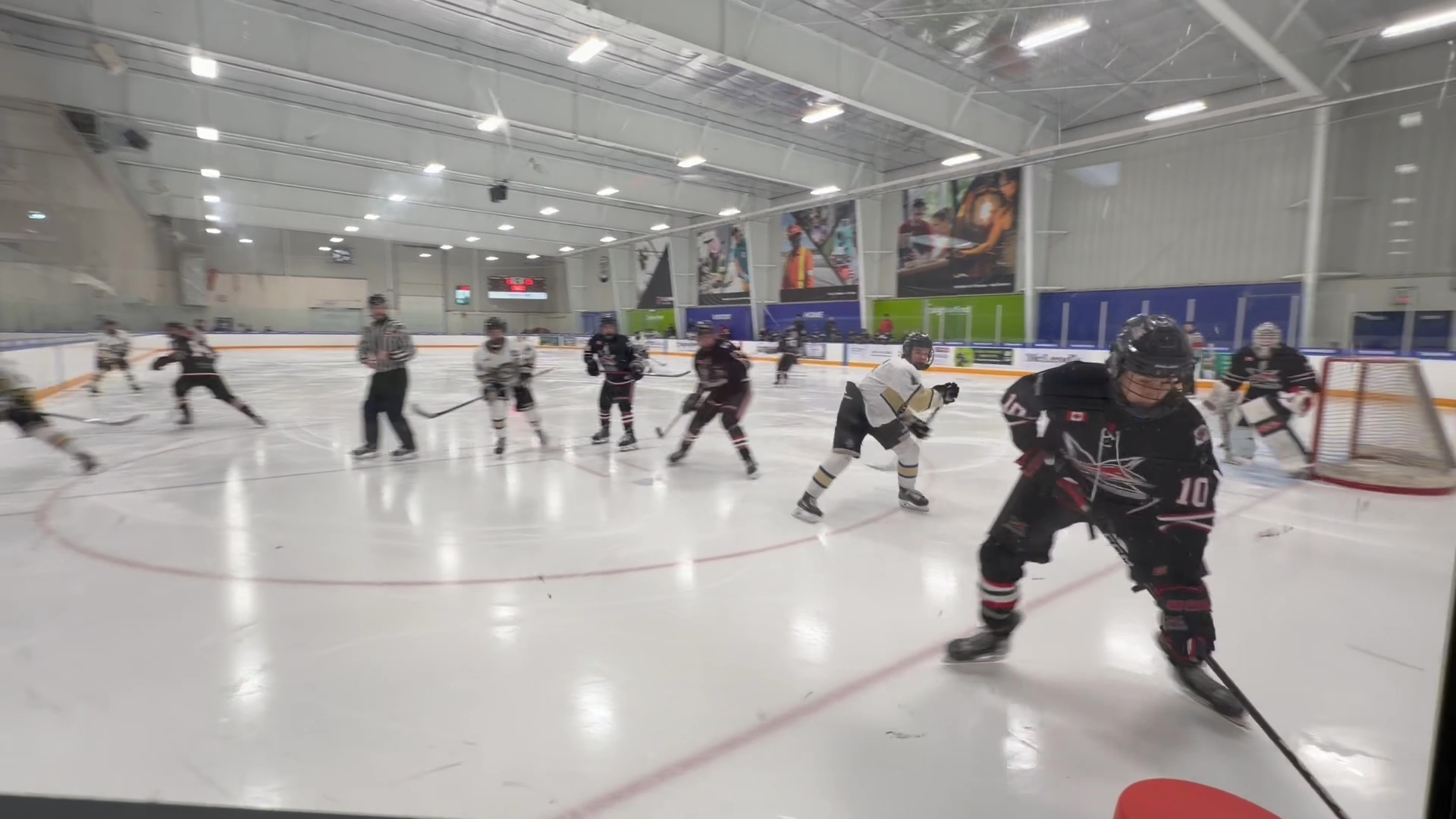 Evan Hoven Delivers a Crushing Hit for Niagara North Stars U16 AAA