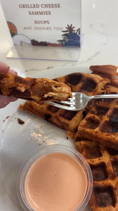 Junkanoo Cafe - Seafood Fritta waffle - Cafes Near Me - New Orleans, Louisiana