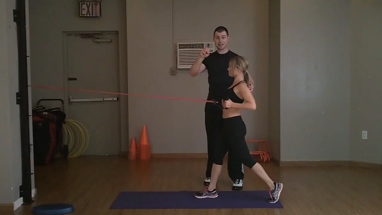 Static Lunge to Row (Posterior Oblique Subsystem) Integration Progressions