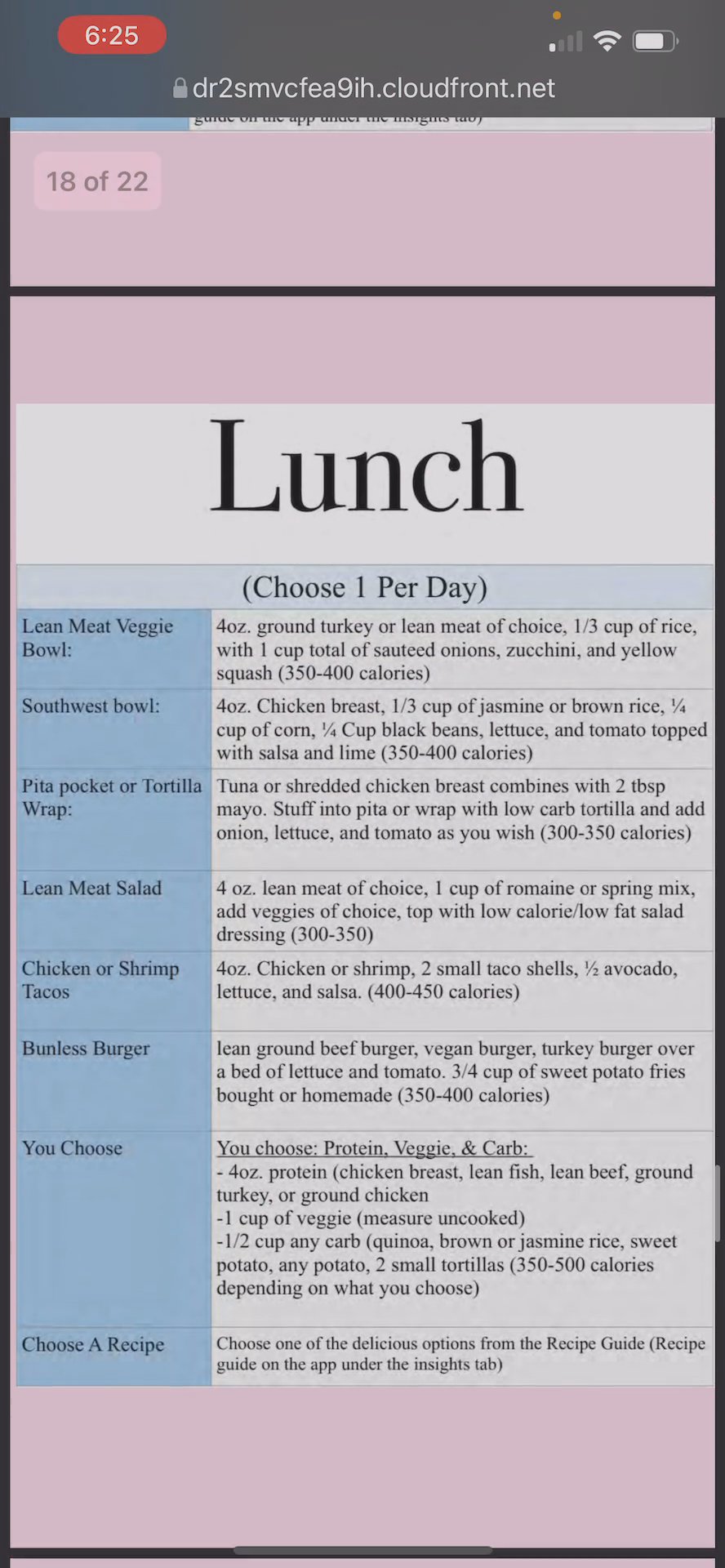 How to Access the Challenge Info, Meals, & Workouts