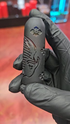 Preview pic of Johnathan Paul Bennet Carved Chillum