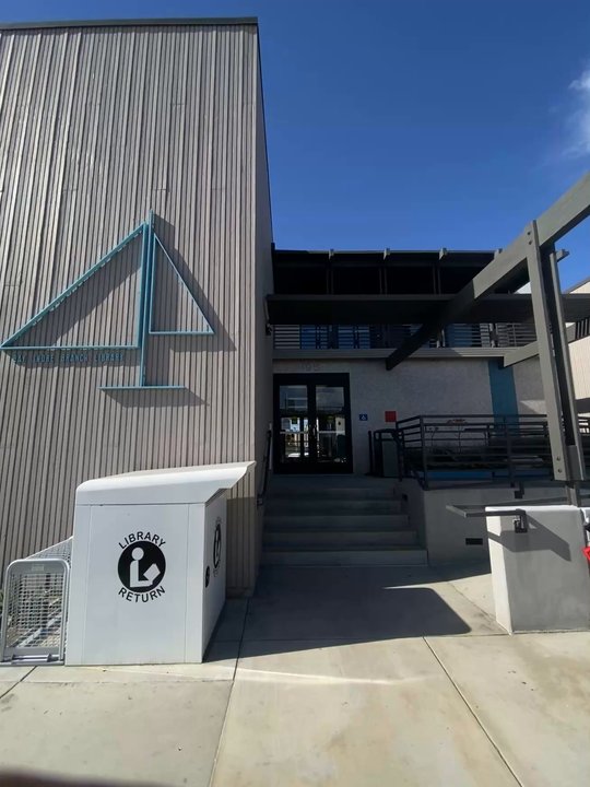 Bay Shore Library - Bay Shore Neighborhood Library Entrance - Libraries Near Me - Long Beach, California