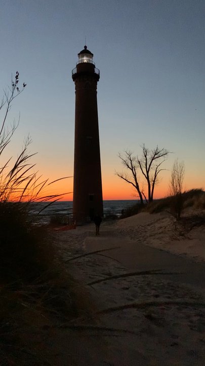 Litte Sable Point Light House - Sunset - Landmarks & Historical Buildings Near Me - Mears, Michigan