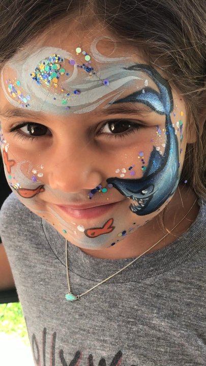 Events By MC - Shark design - Face Painting Near Me