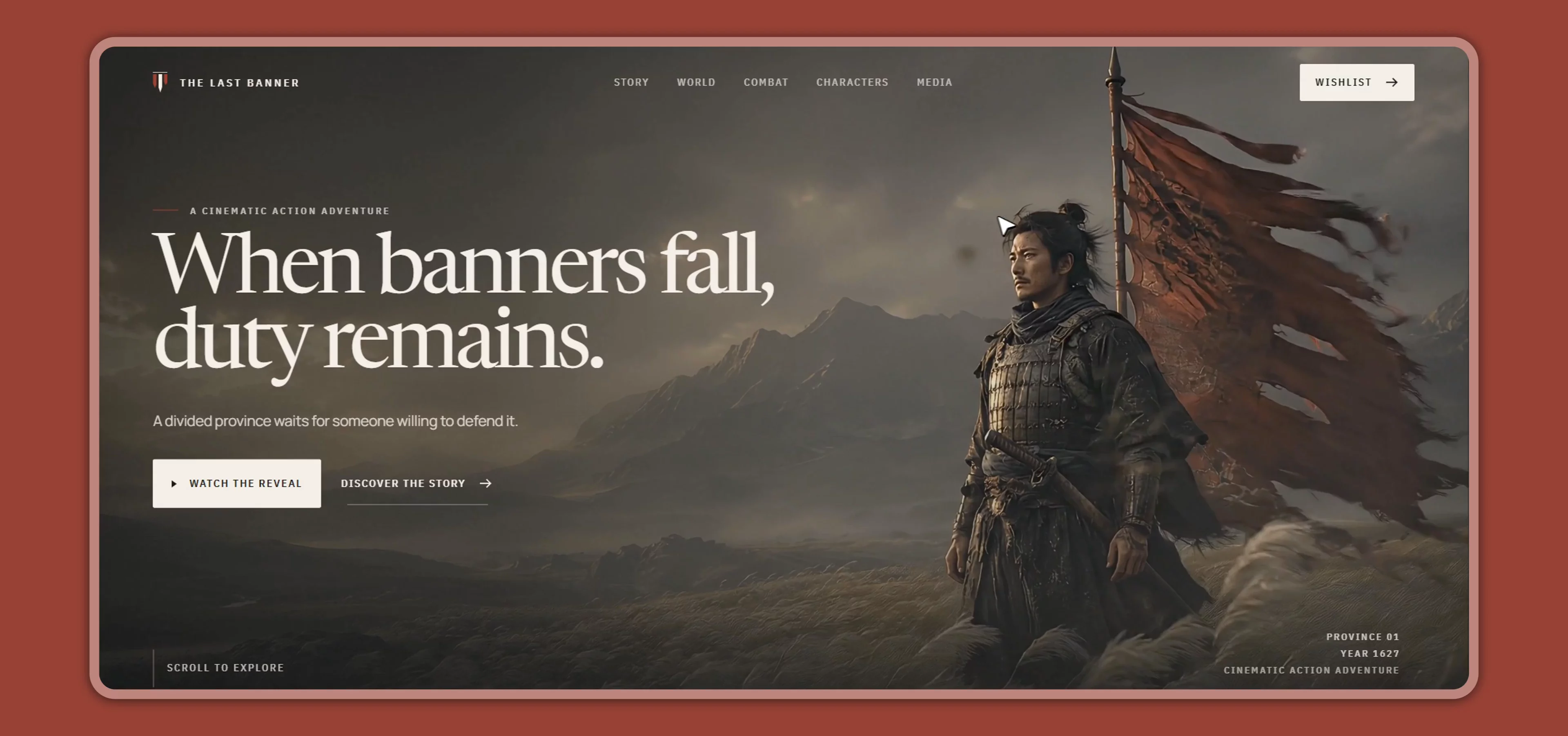 Built a self-initiated cinematic website concept called The Last Banner.The interesting part was not generating the visuals.It was making the whole experience feel intentionally directed across story, interaction, motion and responsive design.Stay tuned for more.