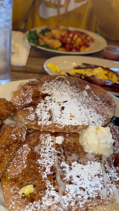 Two Eggs - Cinnamon roll pancakes - Breakfast & Brunch Near Me - Conyers, Georgia