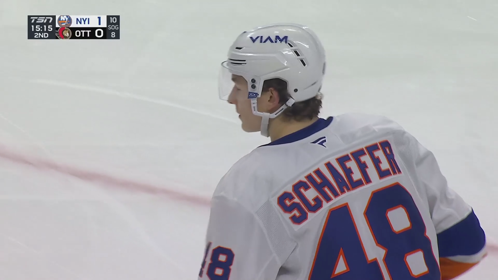 Schaefer scores 50th point to become youngest defenseman in NHL history to reach the mark · Mar 19, 2026