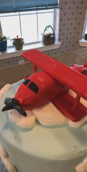 Creative Crumbs - 80th birthday airplane cake - Bakeries Near Me