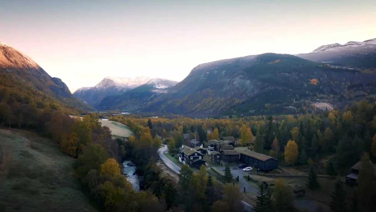 Høst landskap i Norge.