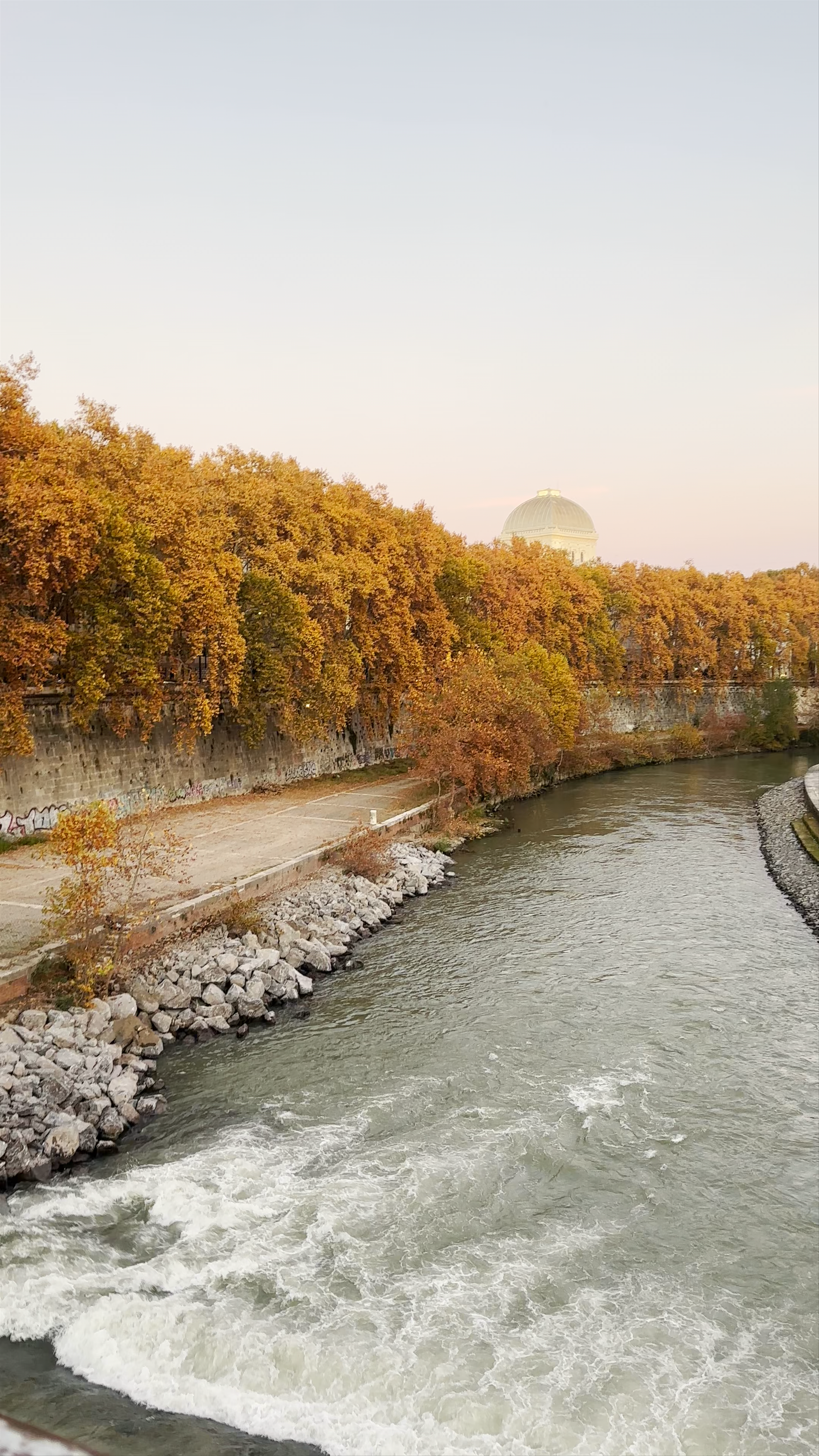 Ponte Garibaldi: Sunset Serenity Over the Tiber in Rome