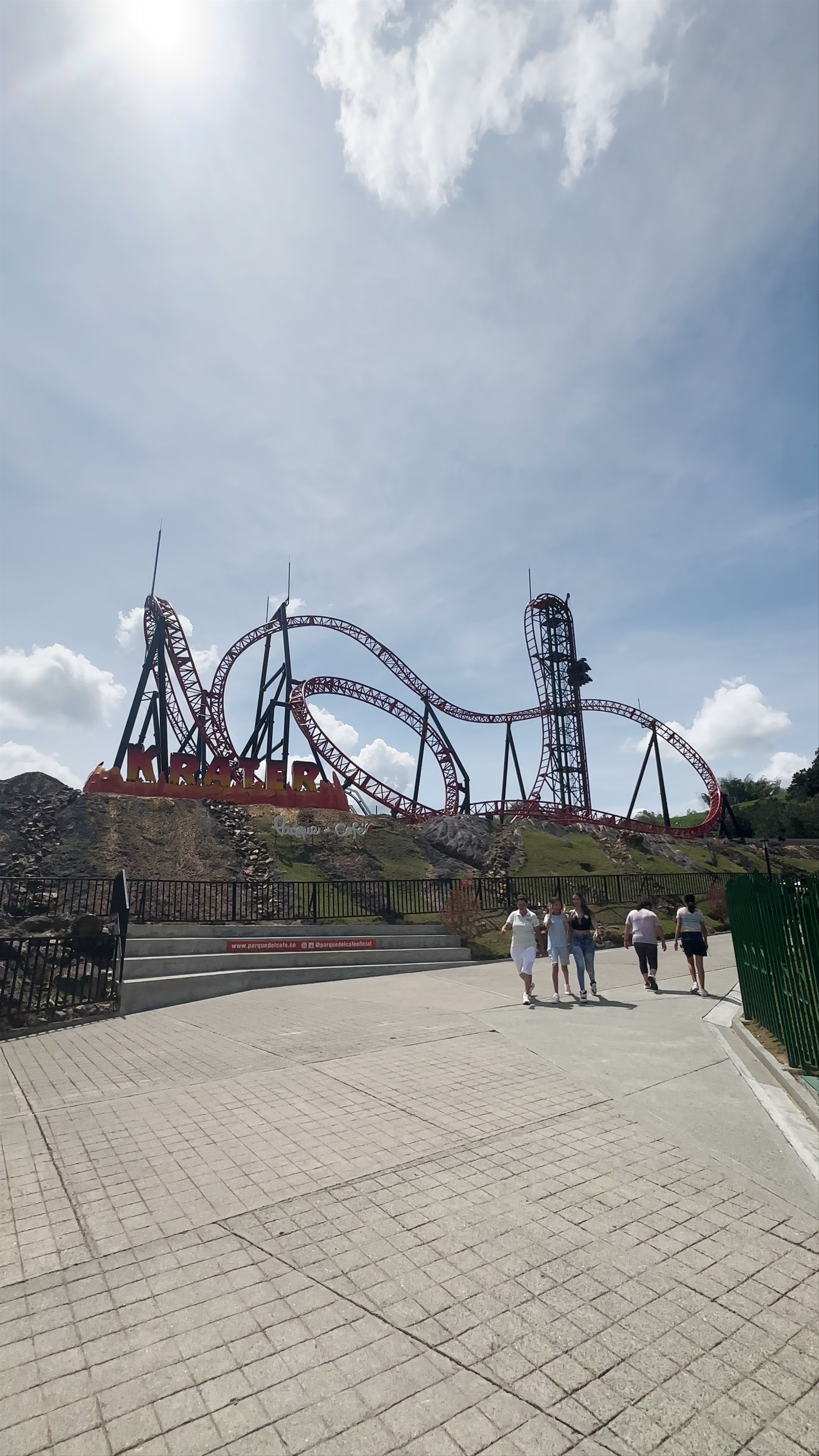 Thrilling Day at Parque del Café's Kraken Roller Coaster in Colombia