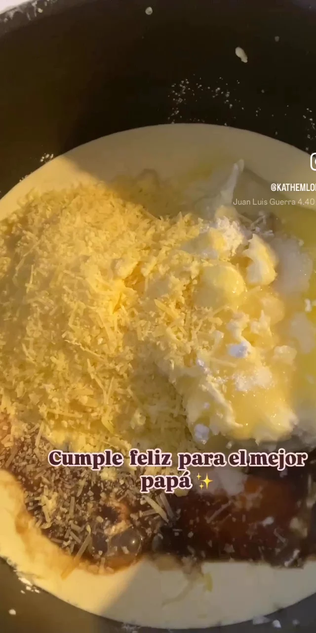 tarta vasca para el cumple de mi papá 