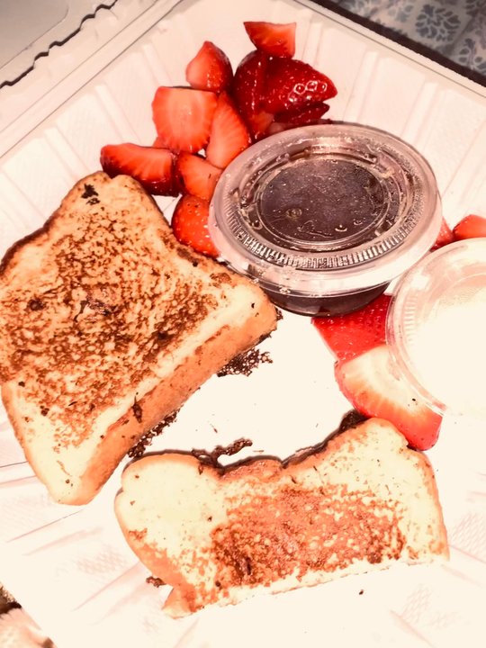 First Awakenings - french toast and side of fruit strawberries yummy - Breakfast & Brunch Near Me - Salinas, California