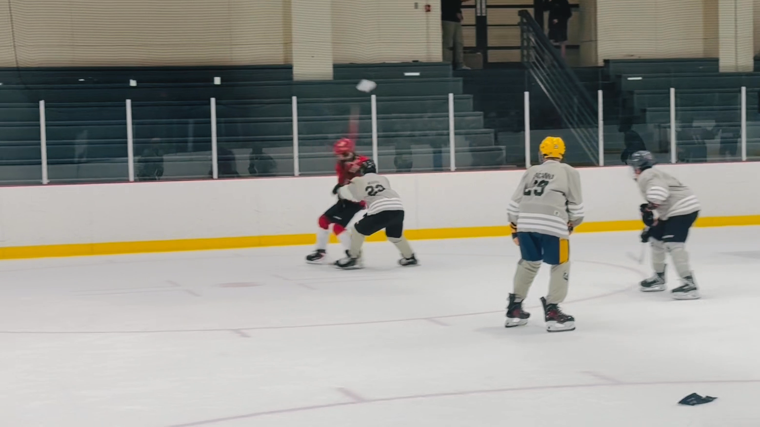 Anthony Palomino Ward (#29 in Grey) 1-on-1 Rush Defense vs Liam Tep