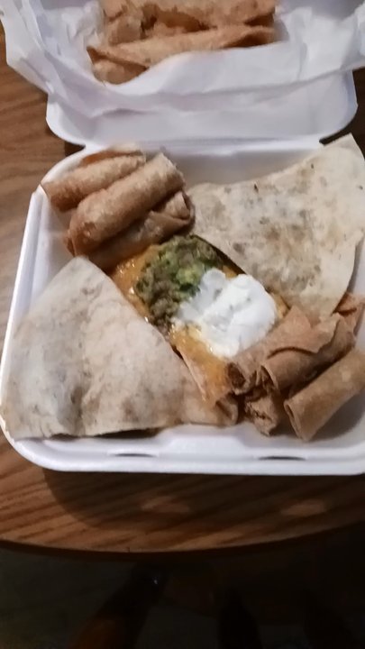Chuck's Tacos - Fiesta platter, all appetizers, very filling - Tacos Near Me - Upland, California