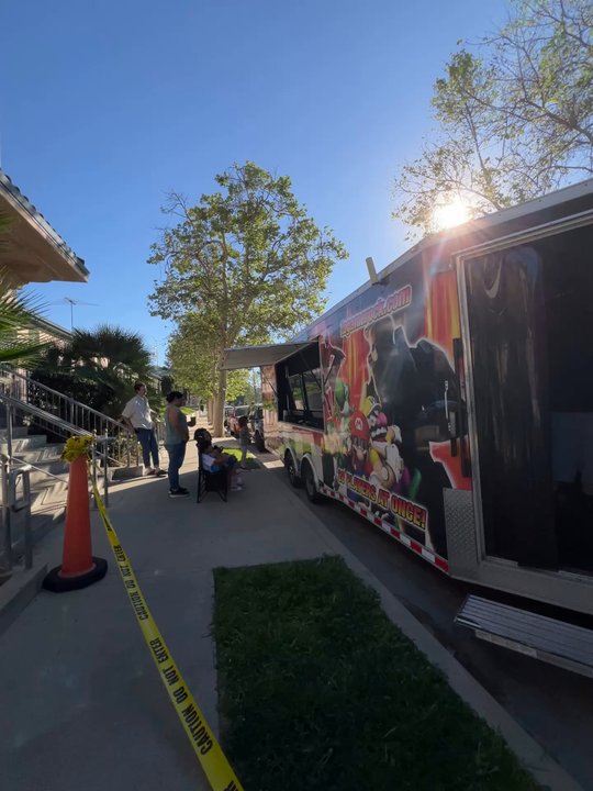 Game Rock - Outside of the school we hosted our event - Game Truck Rental Near Me