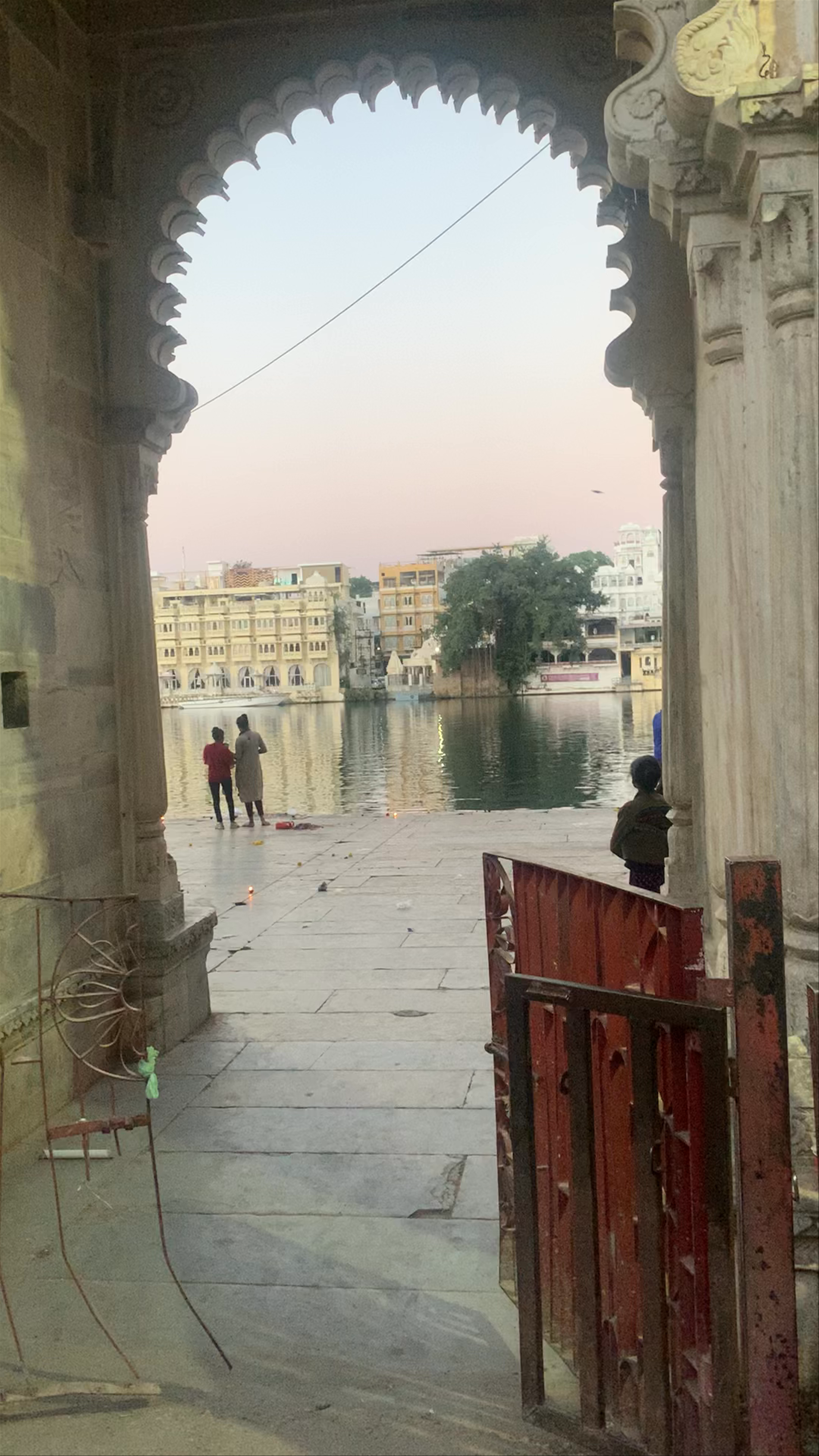 Tranquil Evening at Gangour Ghat, Udaipur