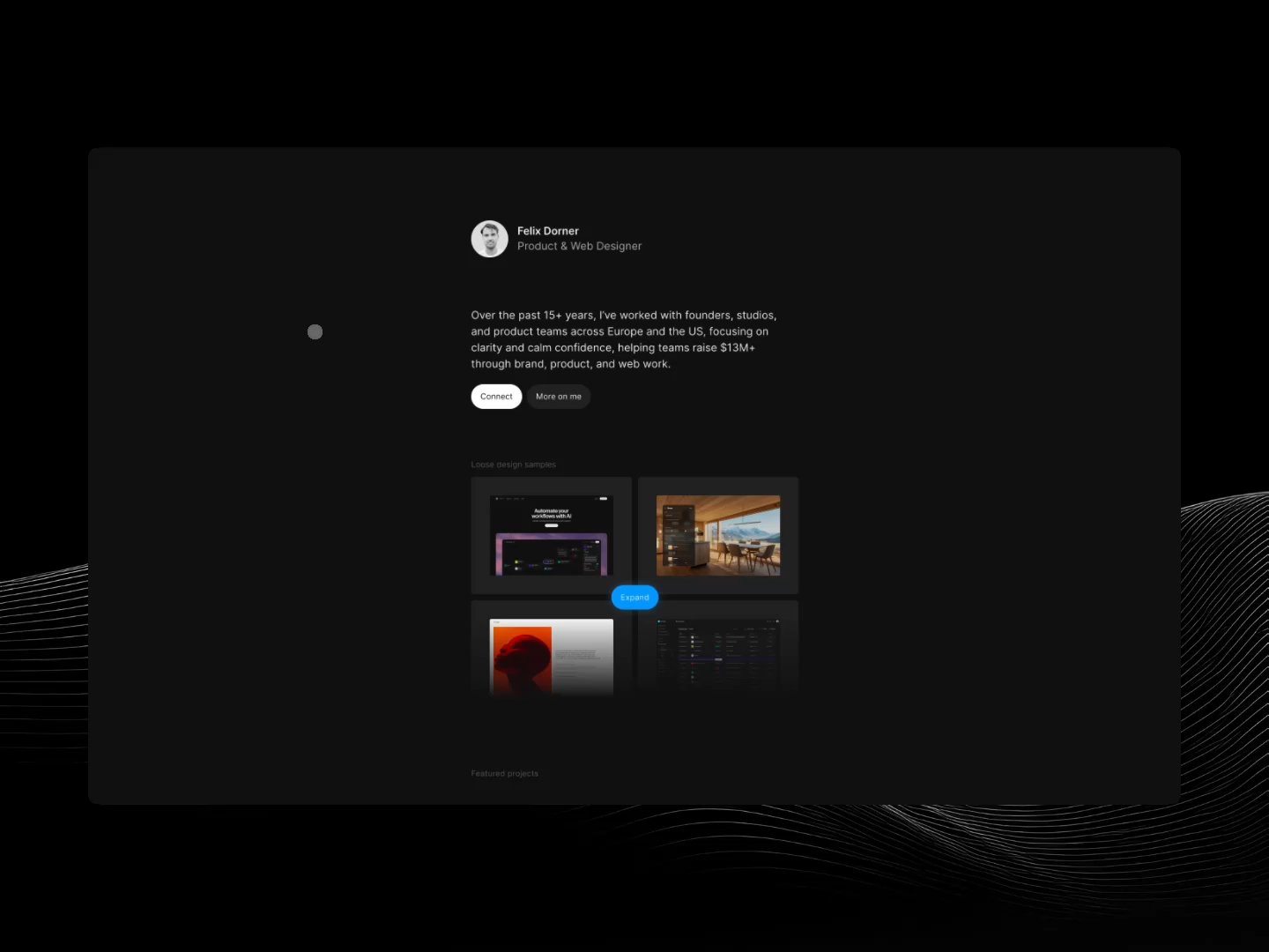 Thumbnail for Felix Dorner, a Framer Experts site by Felix Dorner.