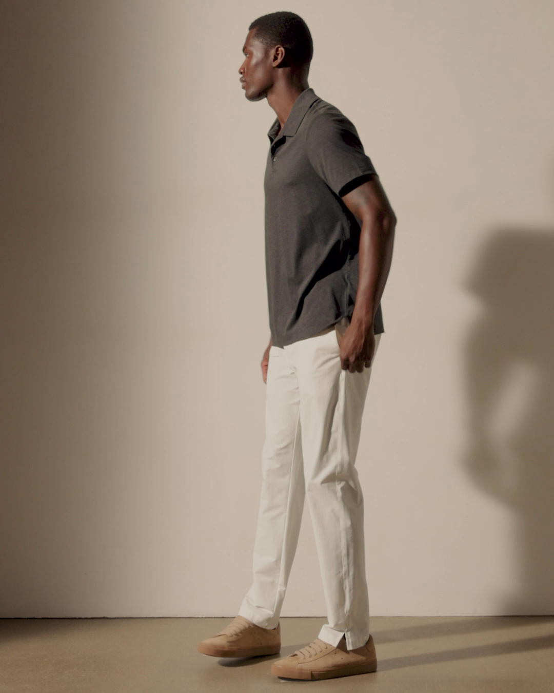 Performance Supima Pique Short Sleeve Polo - Black | James Perse