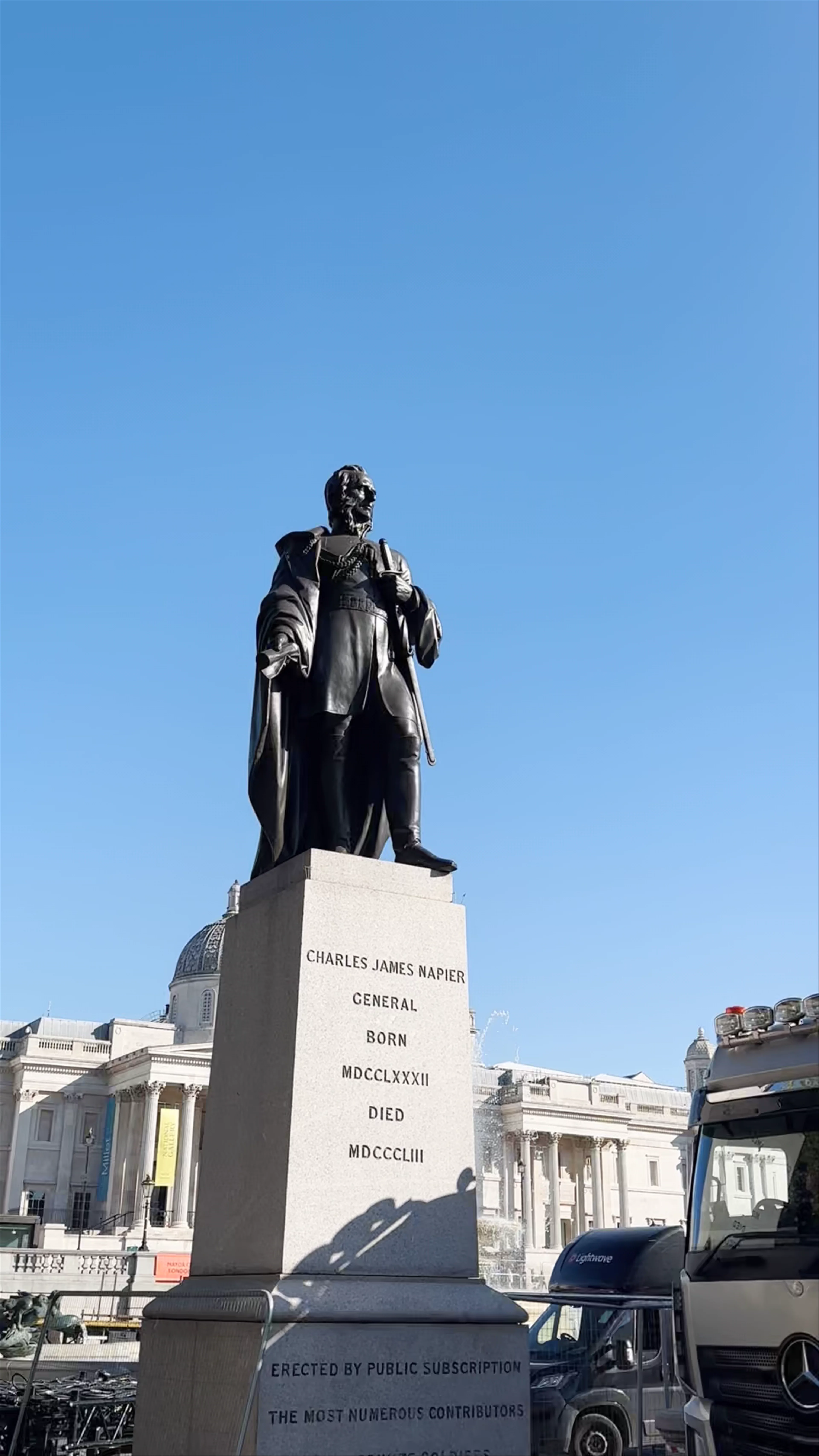 Statue of General Carlos Napier, Trafalgar Square
