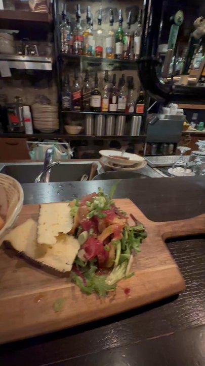 Le Pape Georges - Smallest kitchen ever does not stop chef from doing it well. - Canadian (New) Near Me - Quebec City, Quebec