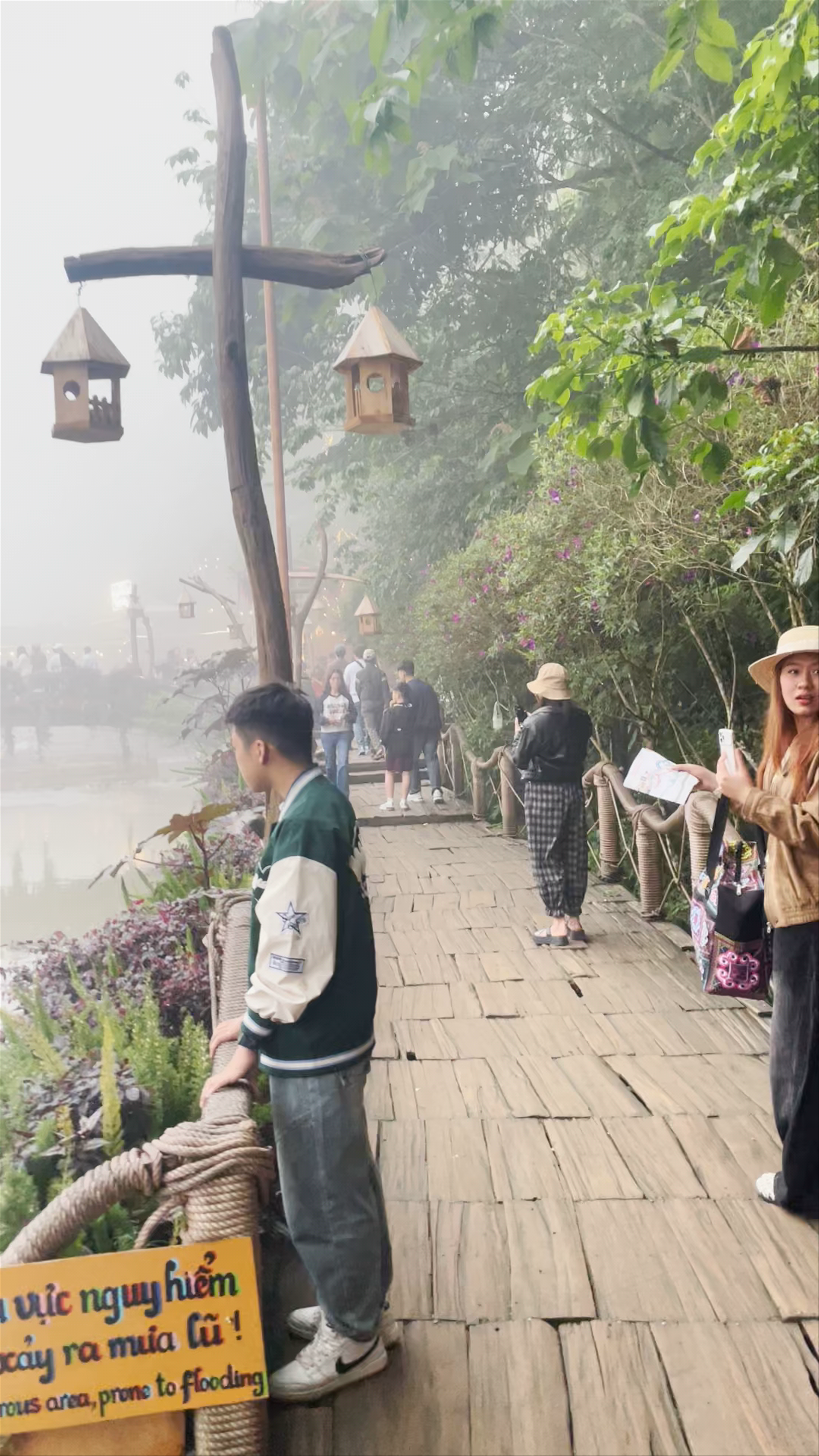 Mystical Mist Over Si Bridge, Cat Cat Village, Ta Van, Vietnam