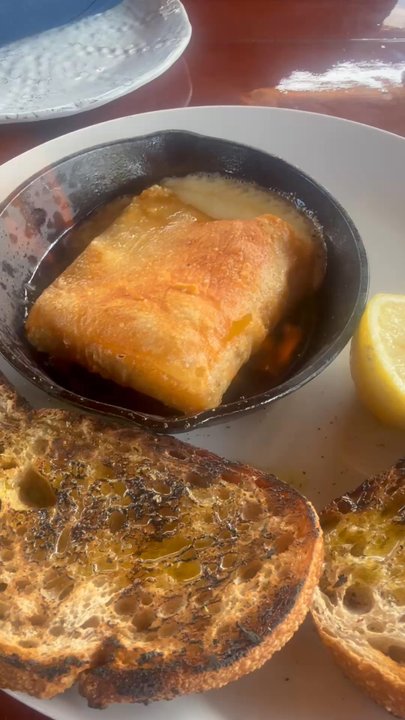 Astra - Grilled Cheese Saganaki - Mediterranean Near Me - Miami, Florida
