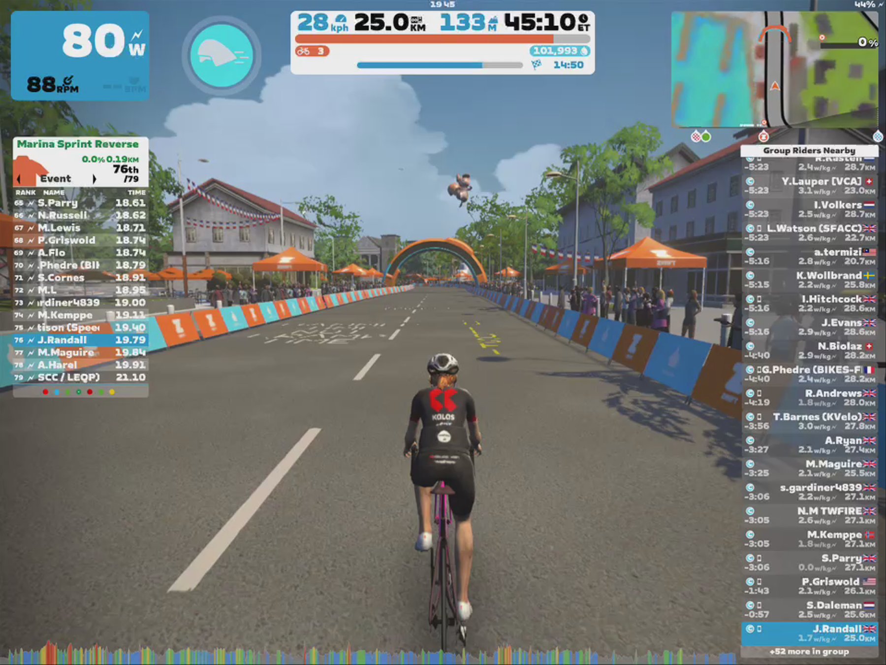 Zwift - Group Ride: The Tour 21 Tuesday Social (C) on R.G.V. in France