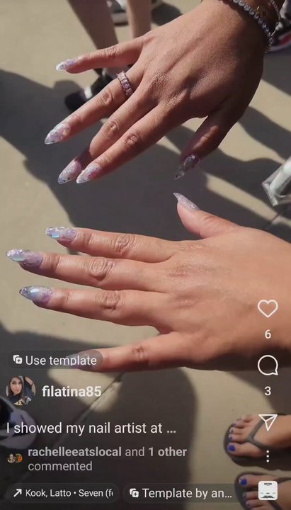 Peony Nails Spa - Most sparkly nails I have ever gotten done...took a couple hours and $75 - Nail Salons Near Me - West Sacramento, California