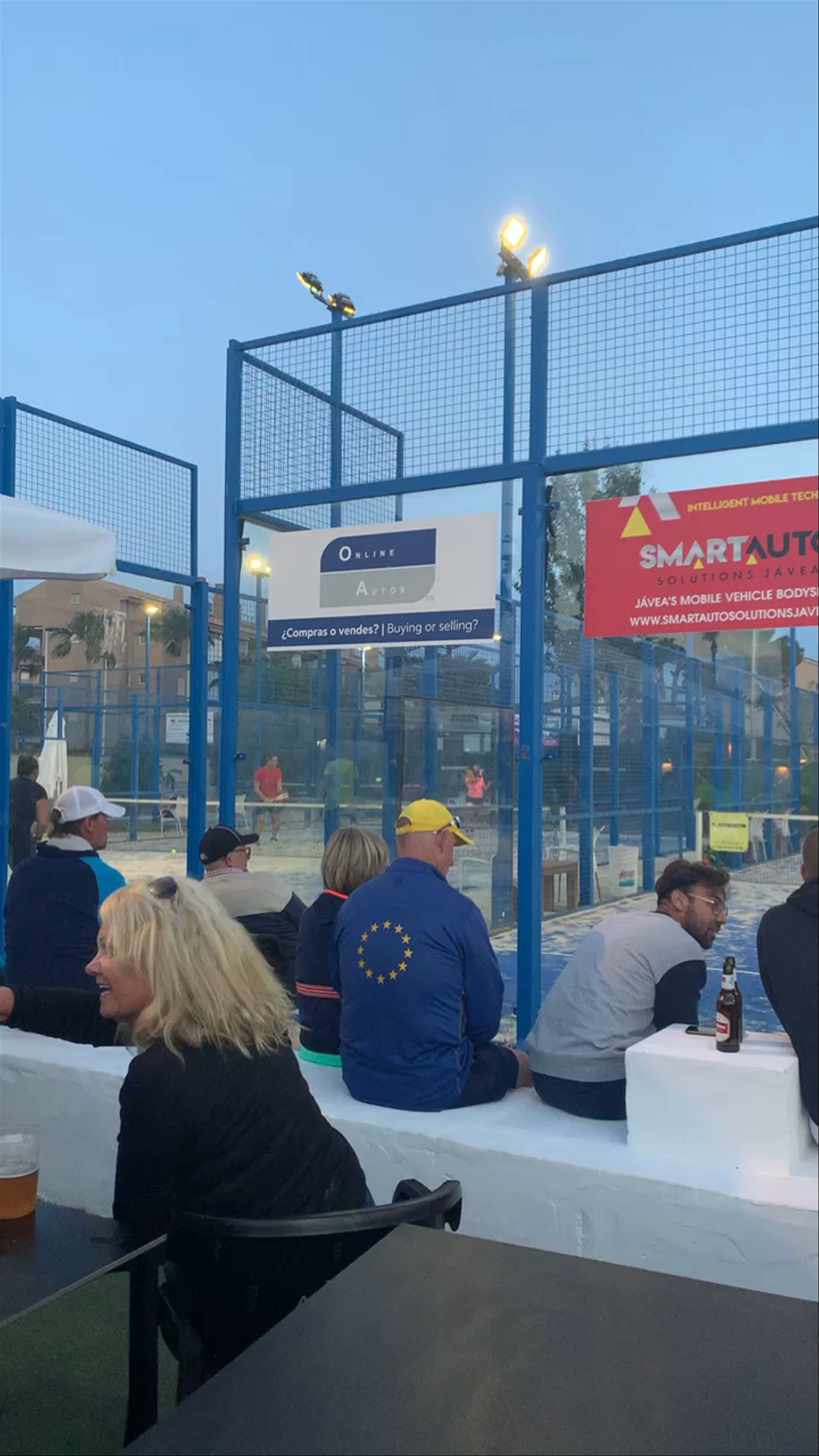 Evening Paddle Tennis Vibrancy at Platja de l'Arenal