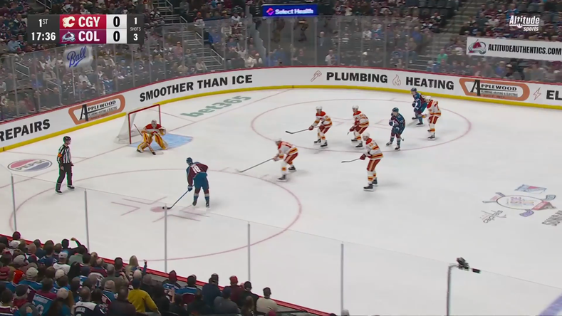 MacKinnon's 1+2 Keeps Art Ross and Rocket Richard Races Alive in Avalanche's 9-2 Rout · Mar. 30, 2026