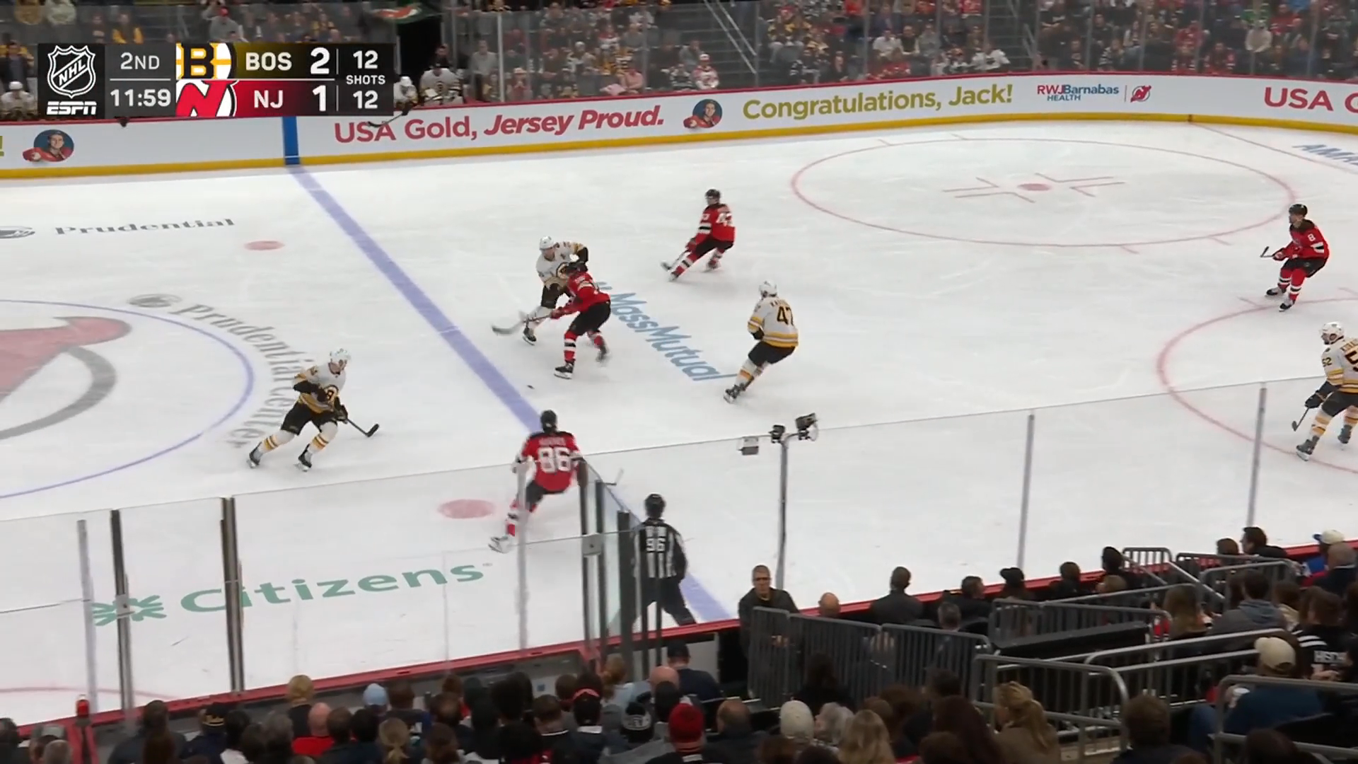 Hughes becomes fastest Devil to 400 career points · Mar 16, 2026