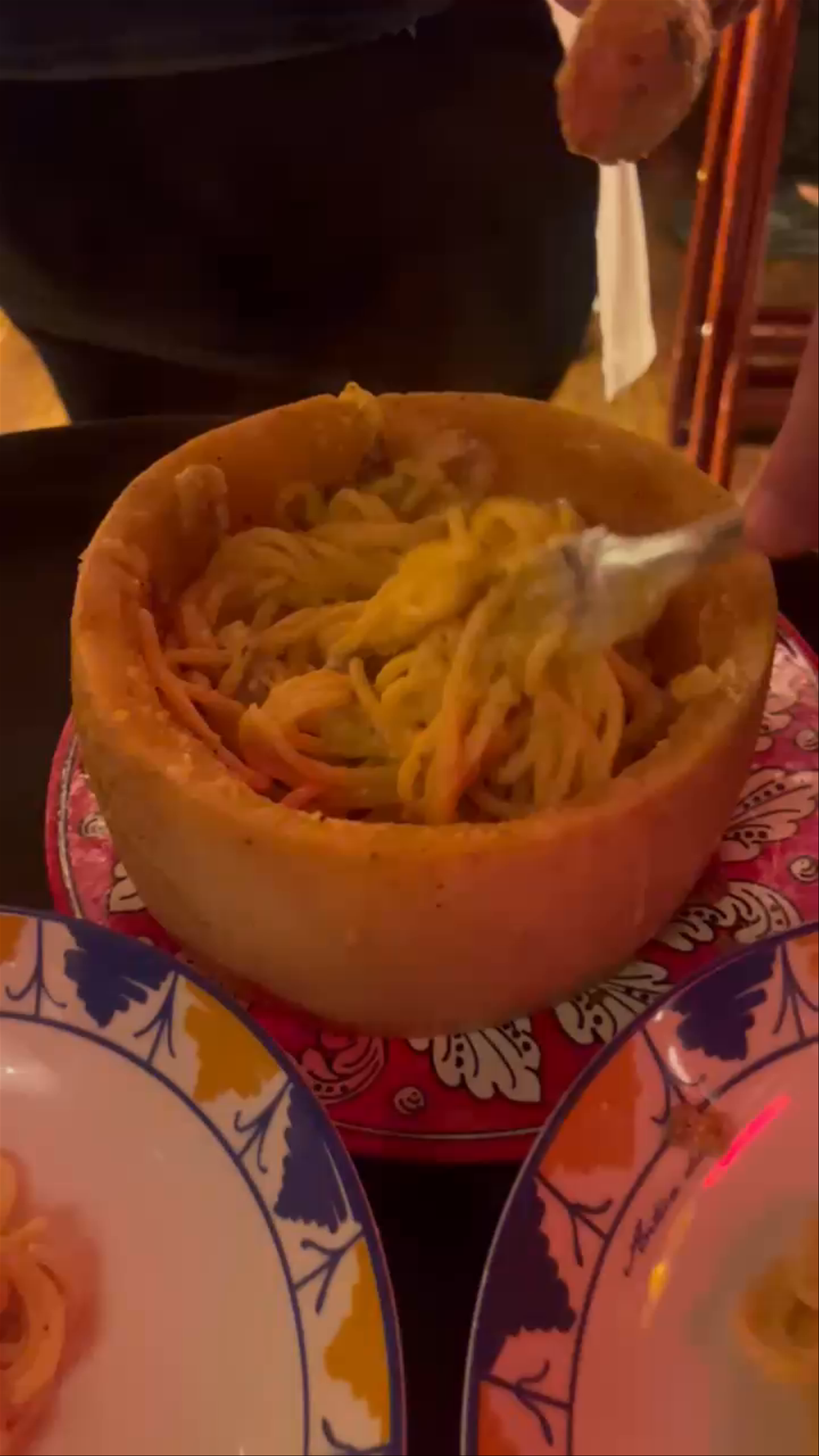 Cheese-Spaghetti Delight at Restaurante Bel Mondo, Madrid