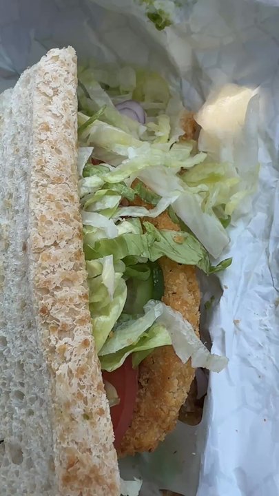 Deli Bros Cafe - 1/2 sand 1/2 salad. Salad was good but the sandwich was a frozen chicken processed patty. If you want grilled chicken it's an up charge smh. - Breakfast & Brunch Near Me - Los Angeles, California